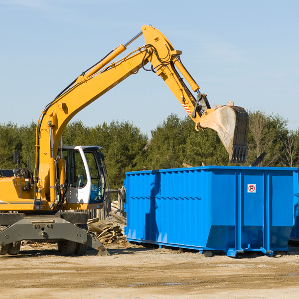 what happens if the residential dumpster is damaged or stolen during rental in Spring Valley